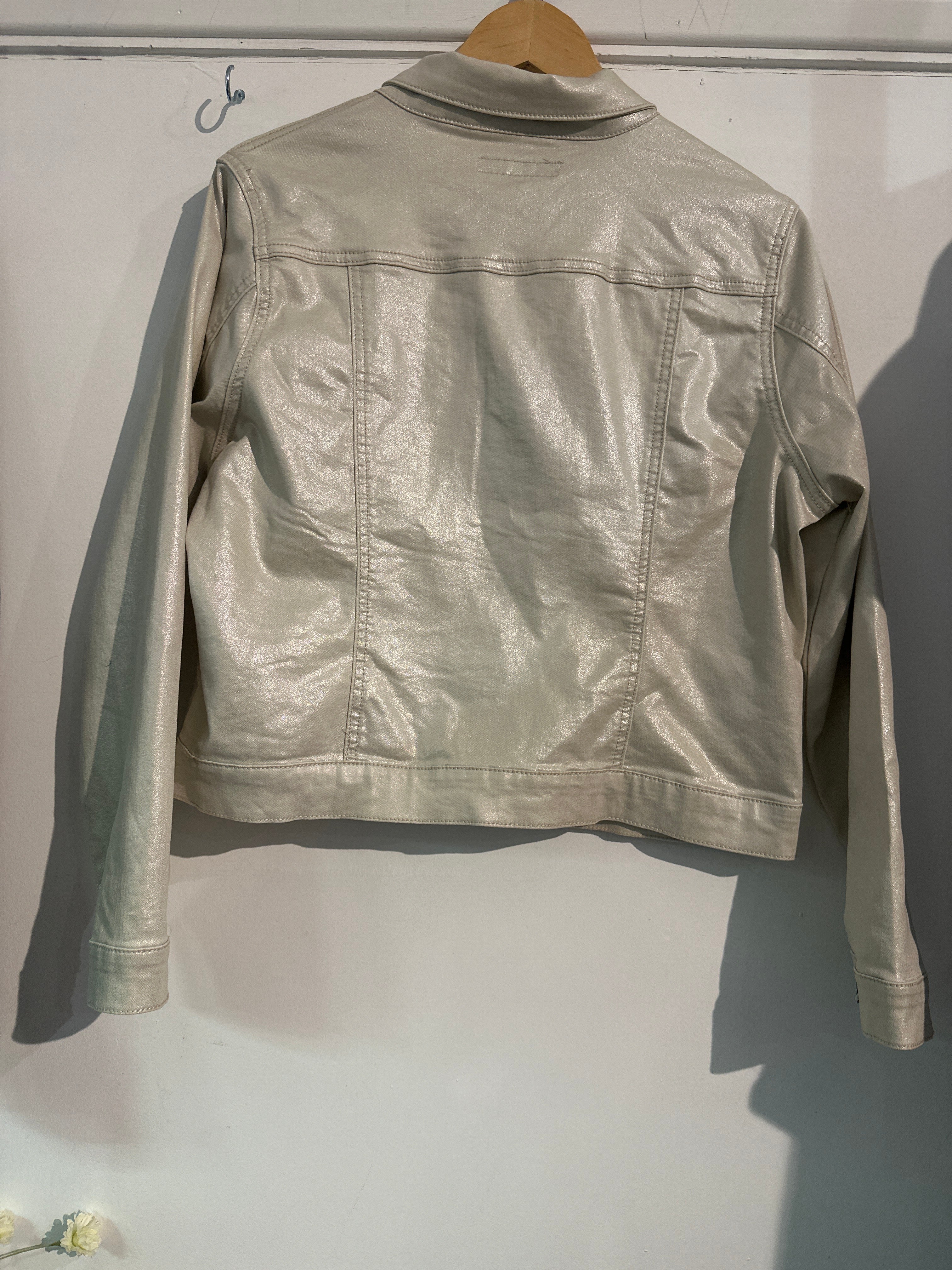 Red Button Bomber Jacket