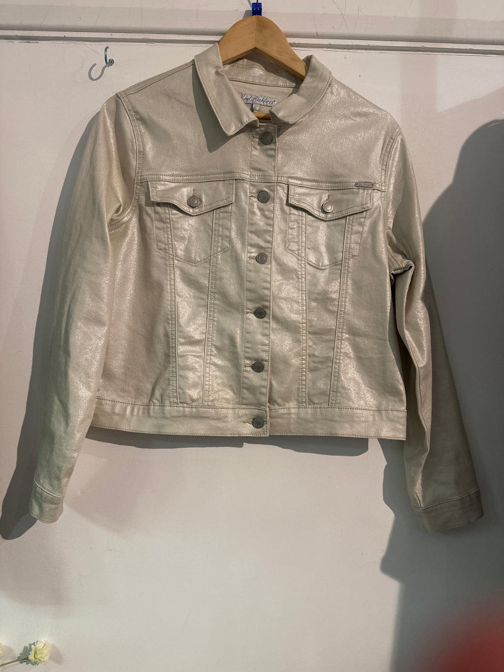 Red Button Bomber Jacket