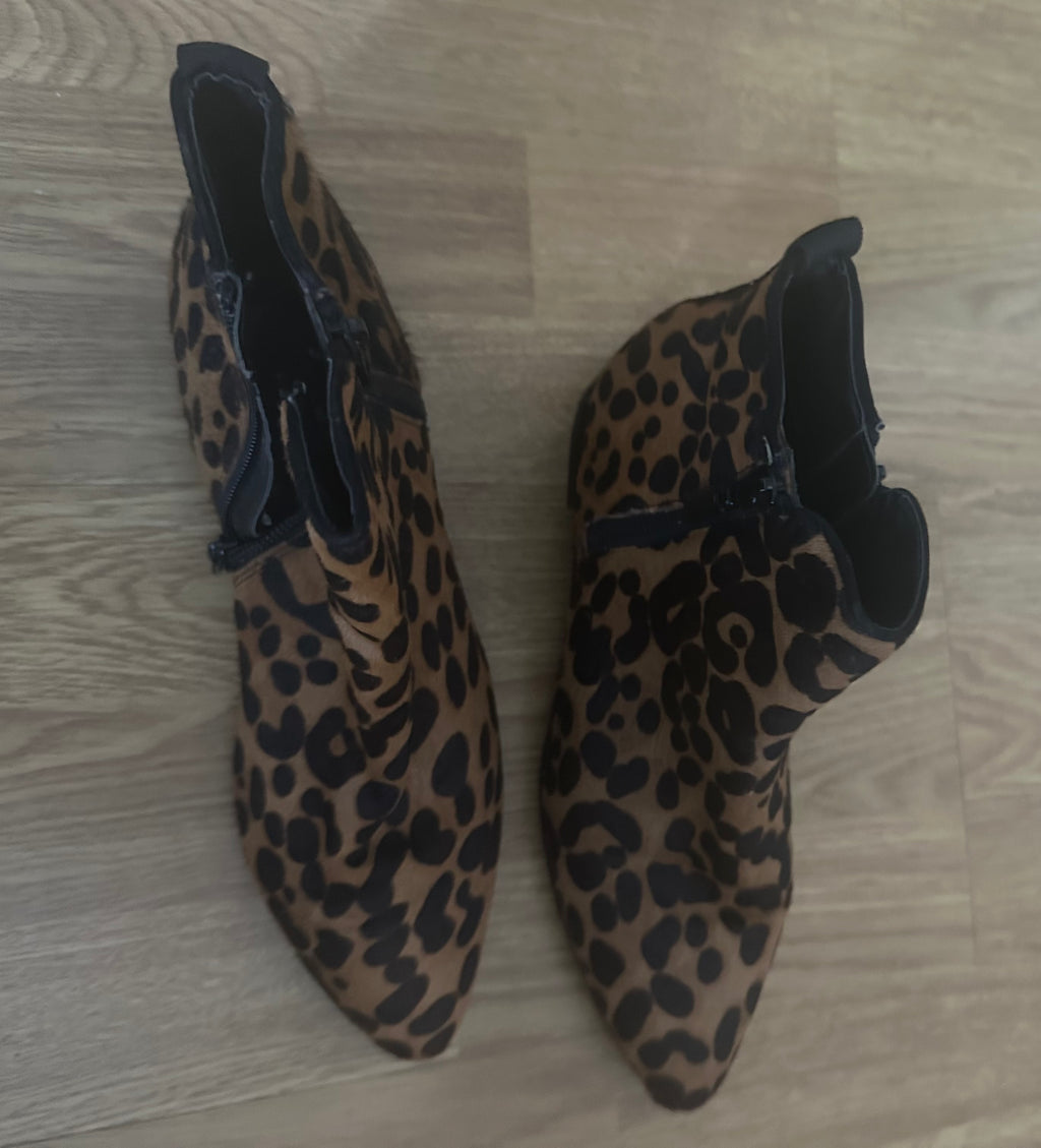 Next Leopard Print Ankle Boots