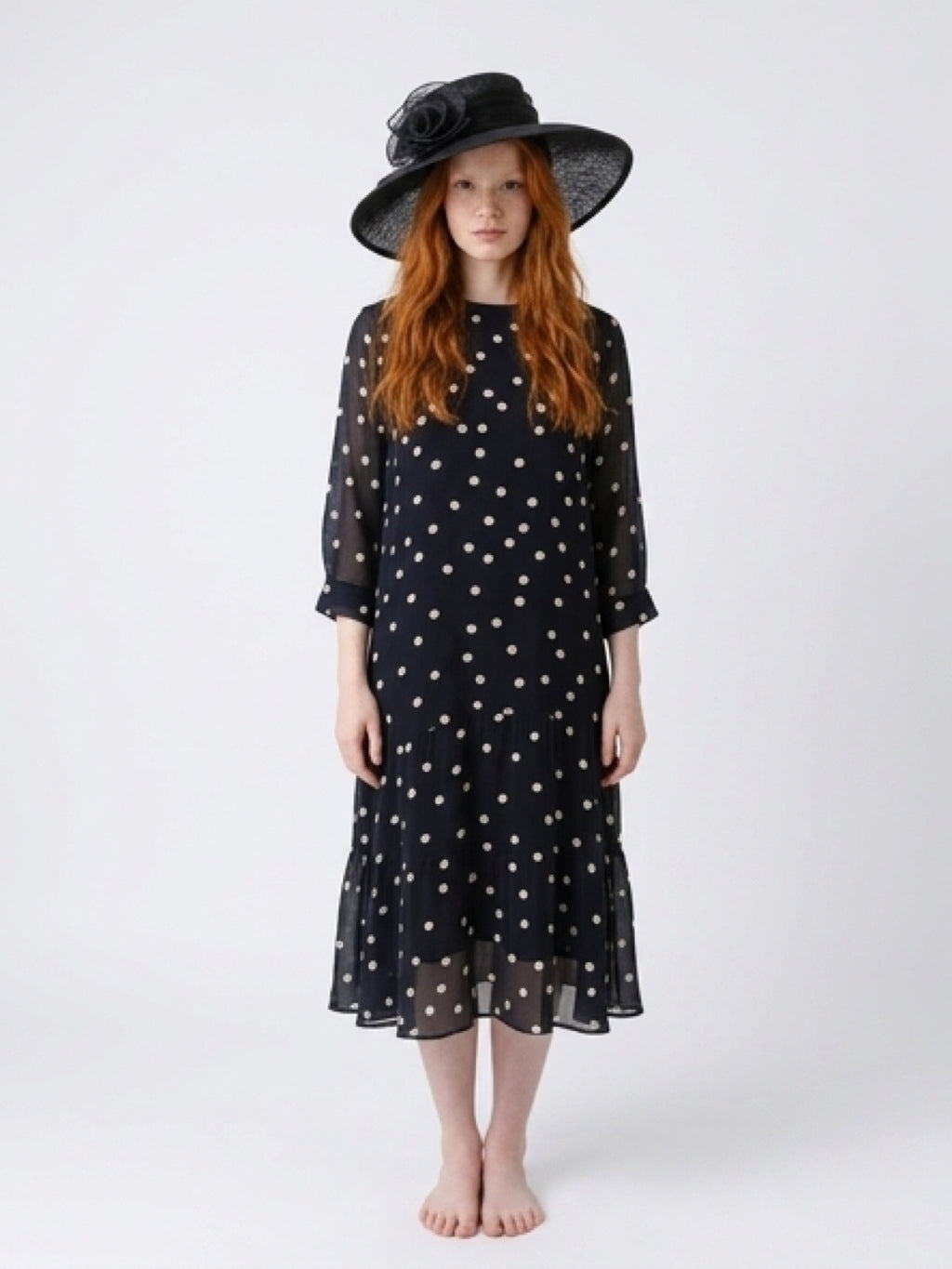 Ganni spotted dress