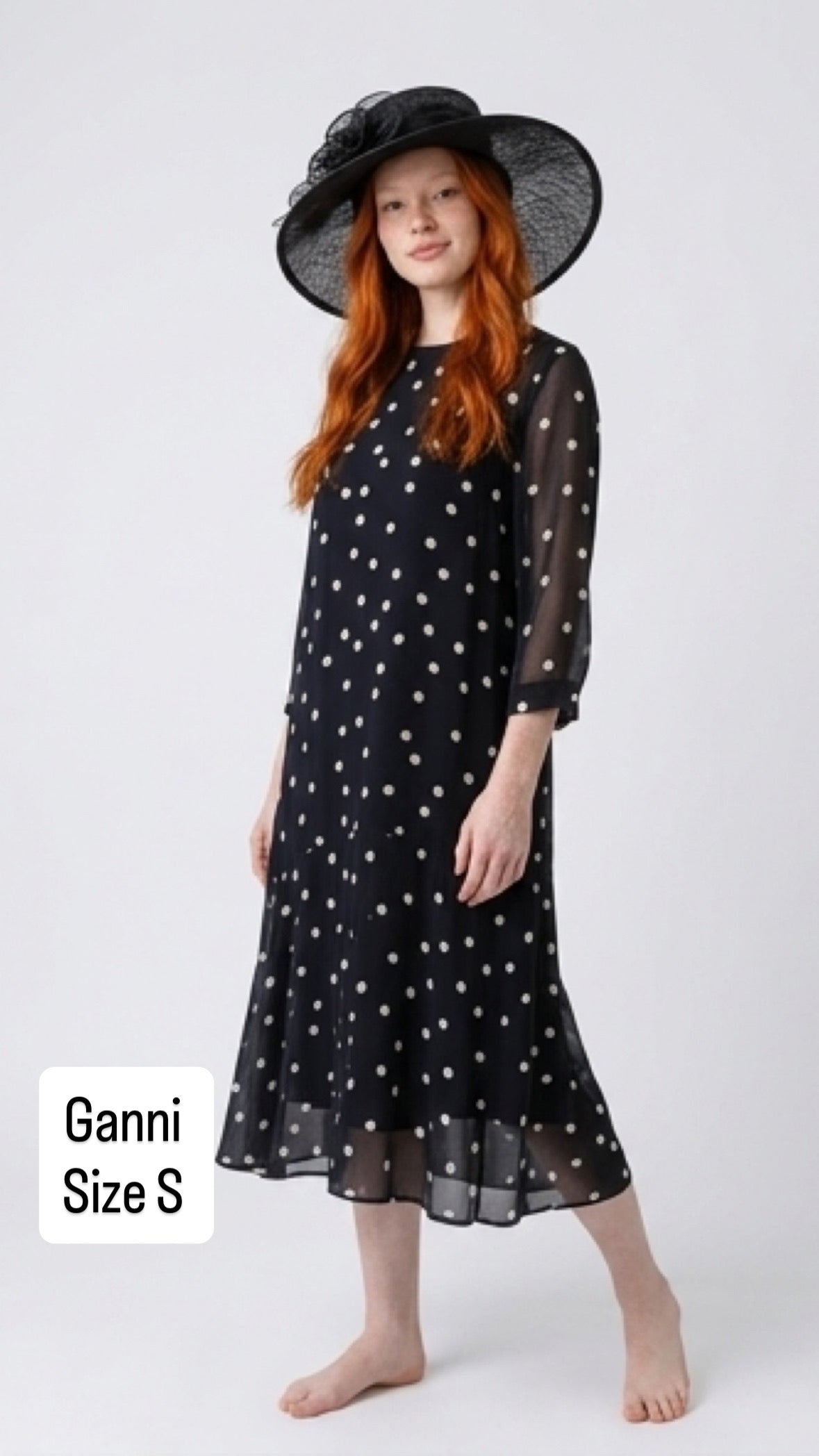 Ganni spotted dress